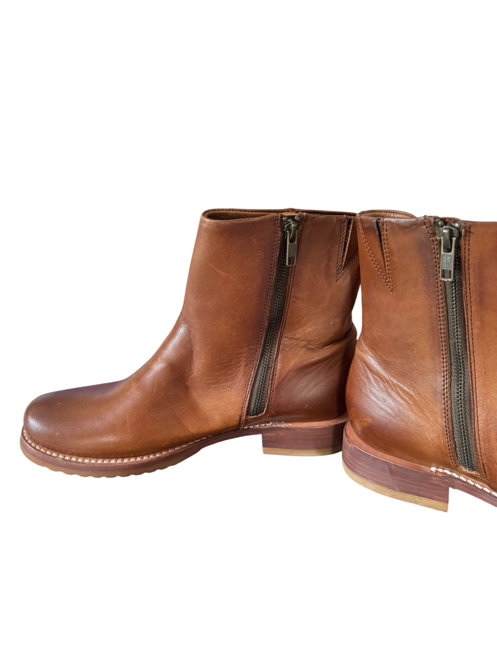 Frye Veronica Chelsea Boot 10 Brown‎ Leather - Picture 3 of 11